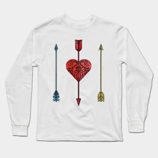 arrows and heart Long Sleeve T-Shirt